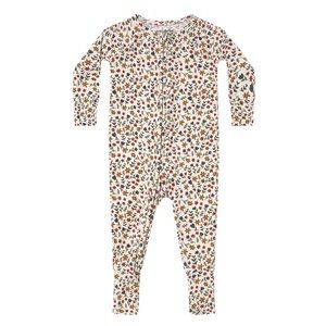 GUC Brave Little Ones NB Zip Romper Cream Floral